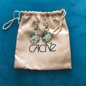 Cache Vintage Custom Jewelry Green Drop Earrings